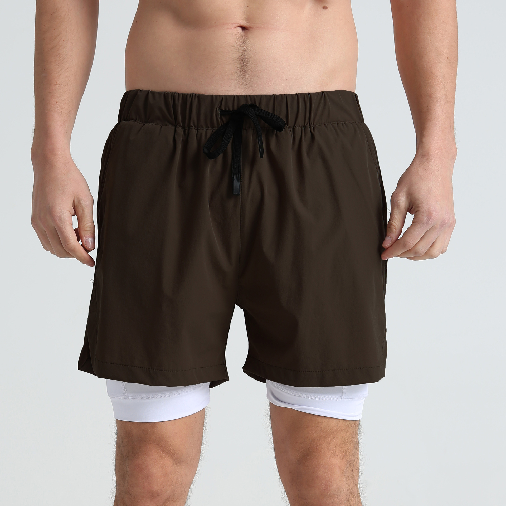  Men's Stretch Quick-Dry Lined Shorts SCDK1