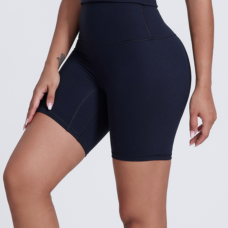High-waisted Three-quarter Pants Seamless Slimming Fitness Shorts SKL-LQ5039