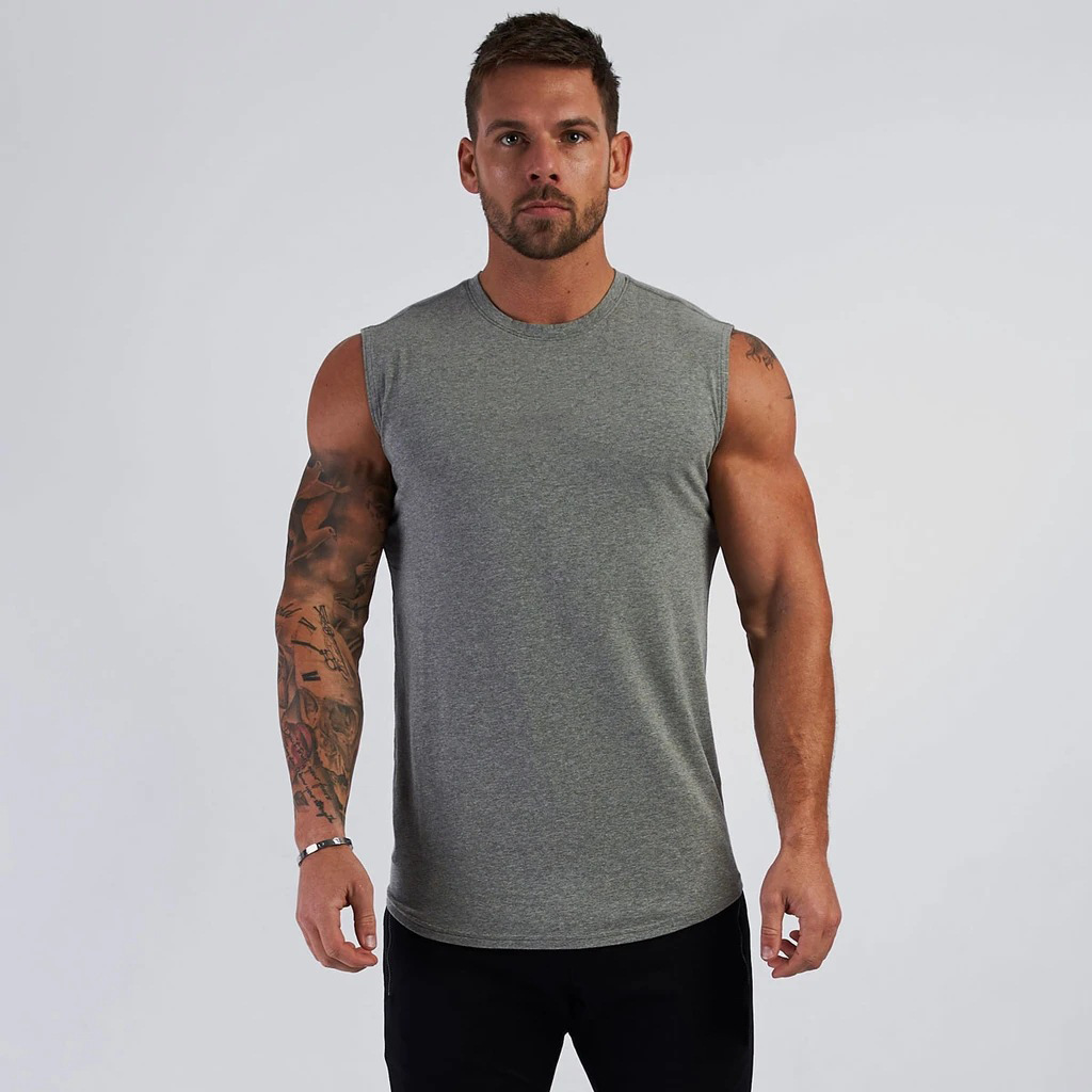 Men's Solid Color Sports Vest BX23