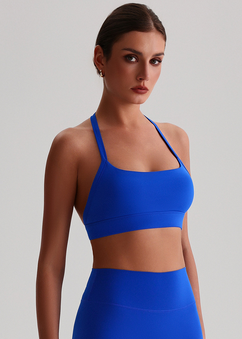 Beautiful Back Halter-neck Strapless Sports Underwear Training Fitness  Bra With Pads SKL-LQ8020