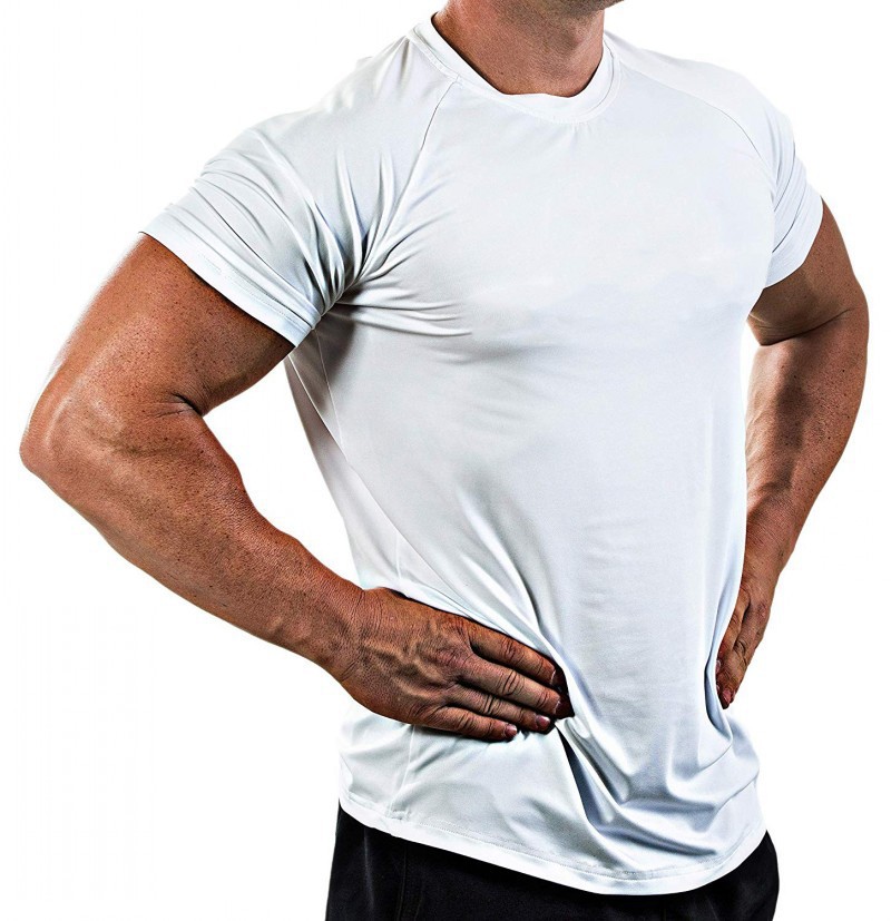 Men's Quick-Dry Breathable High-Elasticity Short-Sleeve Shirts LLZDDX 