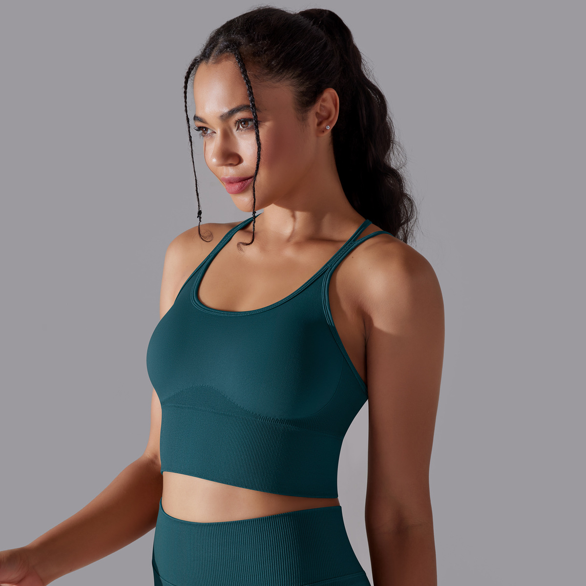  Crisscross Straps Yoga Bra Quick-dry 6632vest