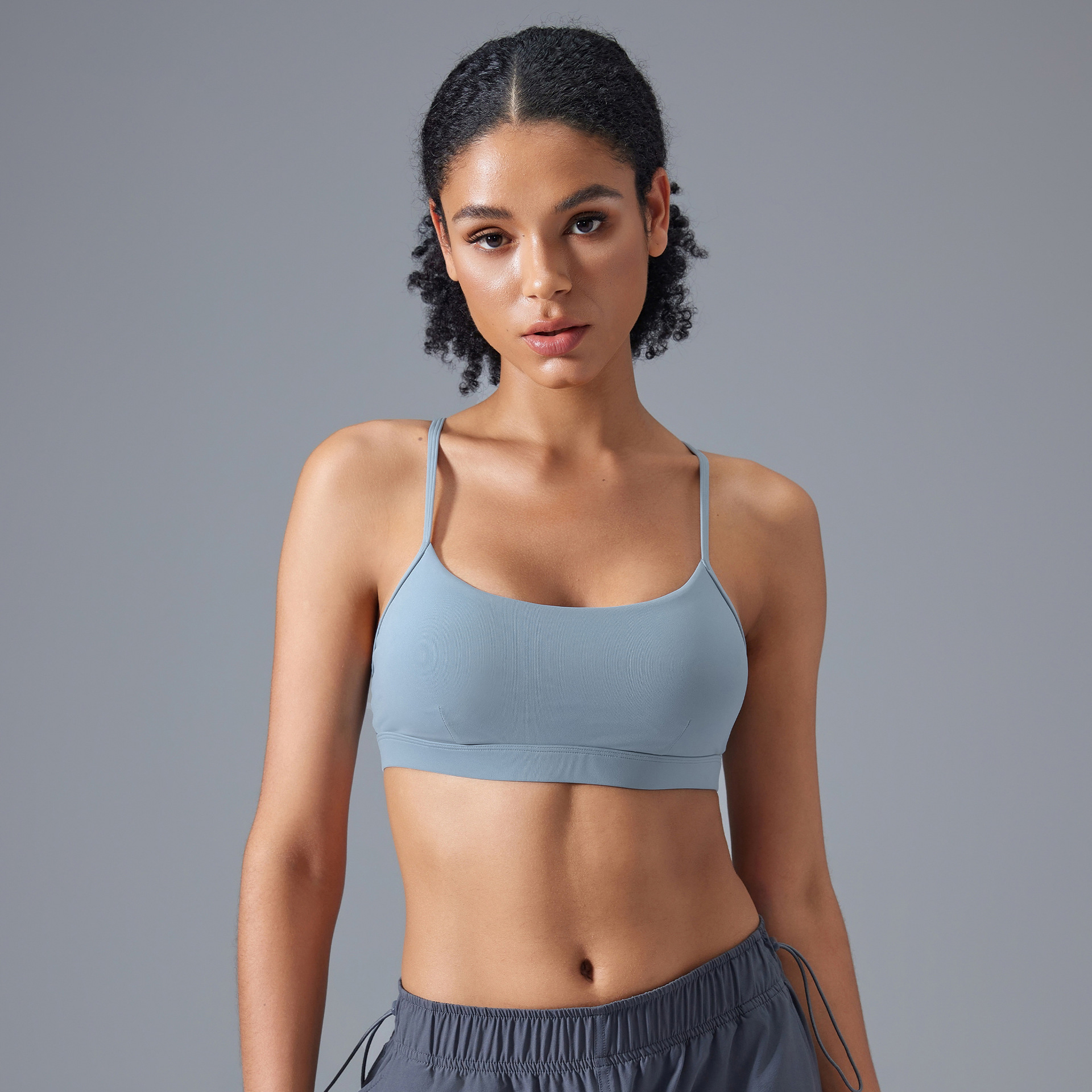 U-neck Sexy Solid Color Sports Yoga Bras D25108
