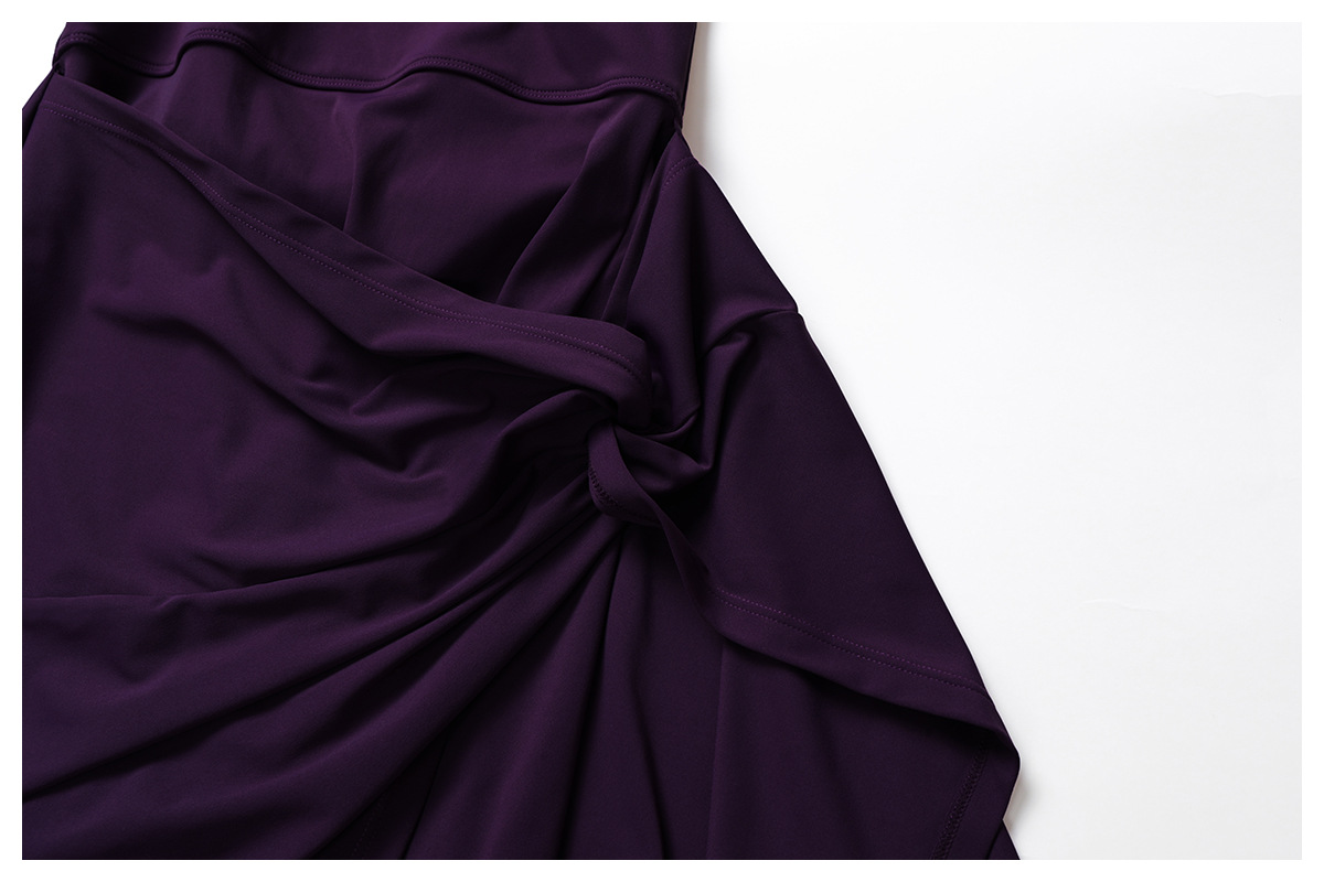 Soft Fabric Mock Two Pieces Pleated Tennis Dress 8998