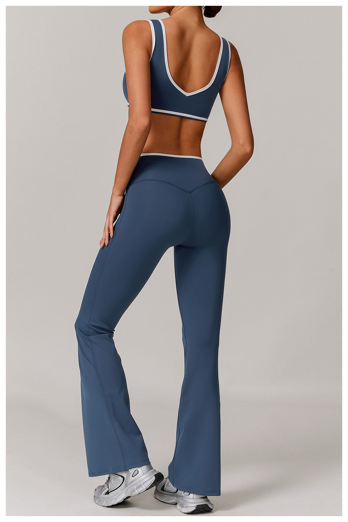 Crossed High-Waist Sports Bra Set 8843
