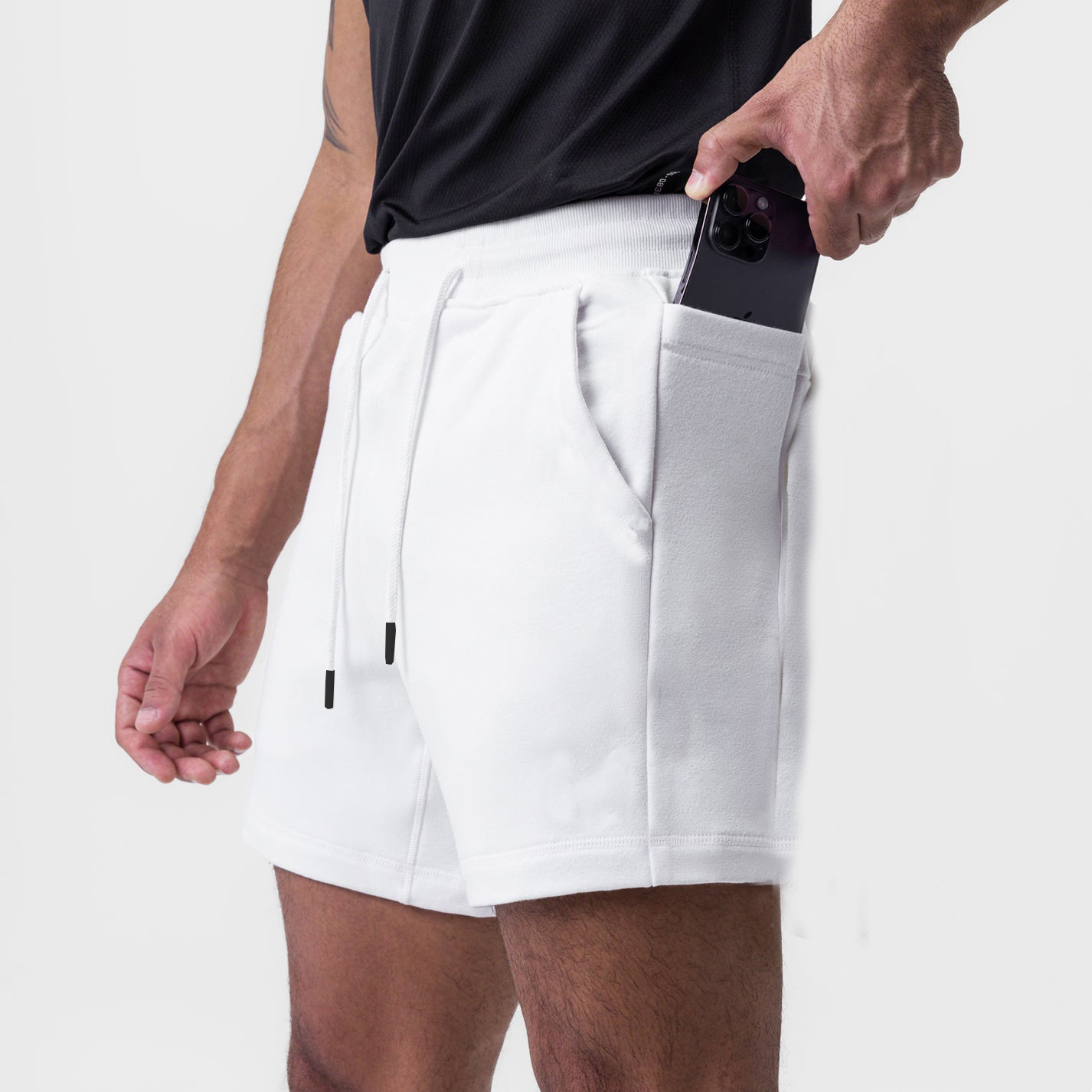 Men's Cotton Breathable Above-Knee Shorts MQDK624