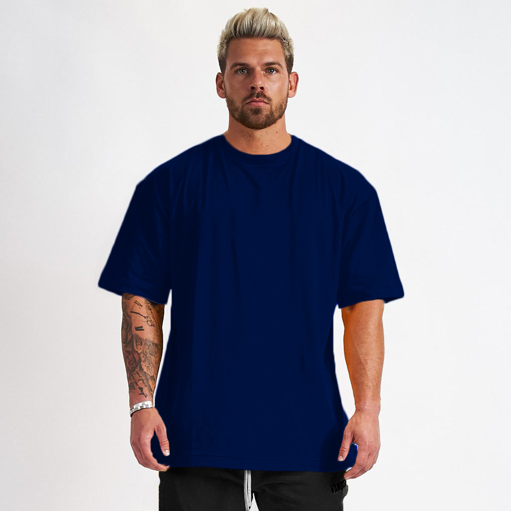 Men's Round Neck Cotton Loose Fit T-Shirt TX38
