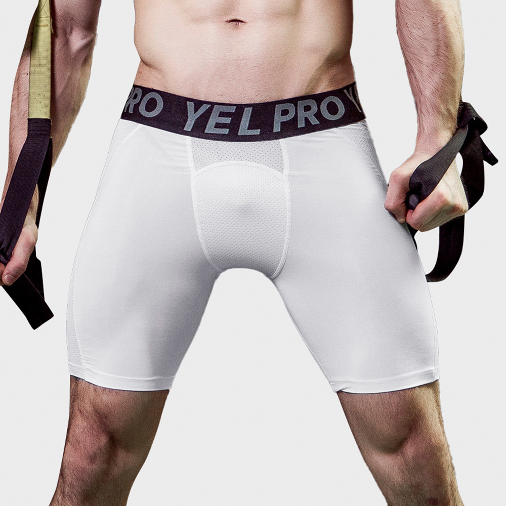Men's Elastic Quick  Dry and Mesh Ventilated Athletic Shorts 1045