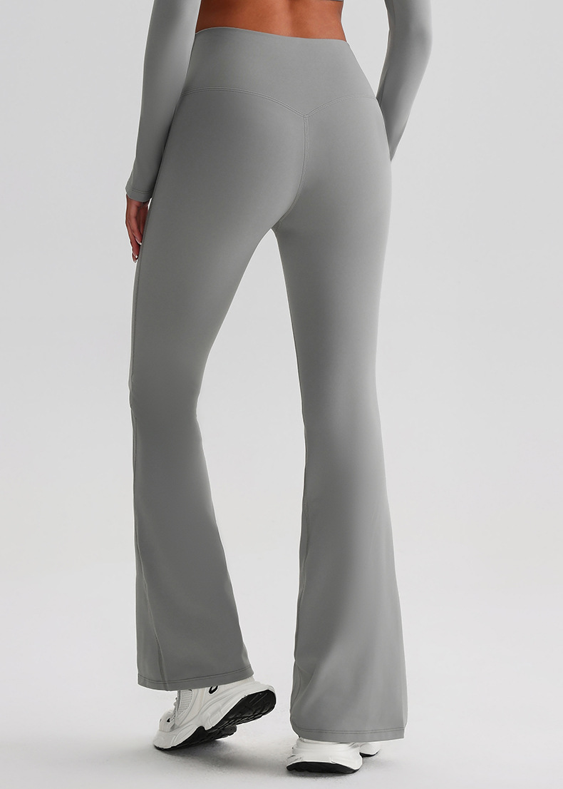 Crossed Waists Yoga Pants Breathable Flared Leggings SKL-LQ8007
