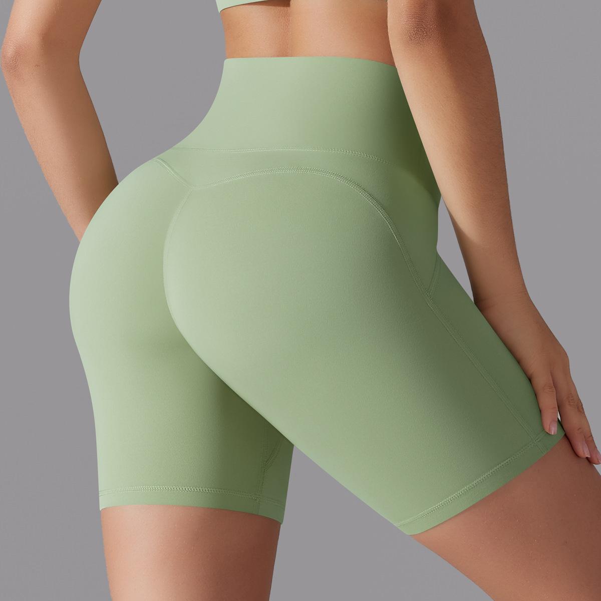  High-waisted Hip-lifting Running Training Yoga Shorts 7054
