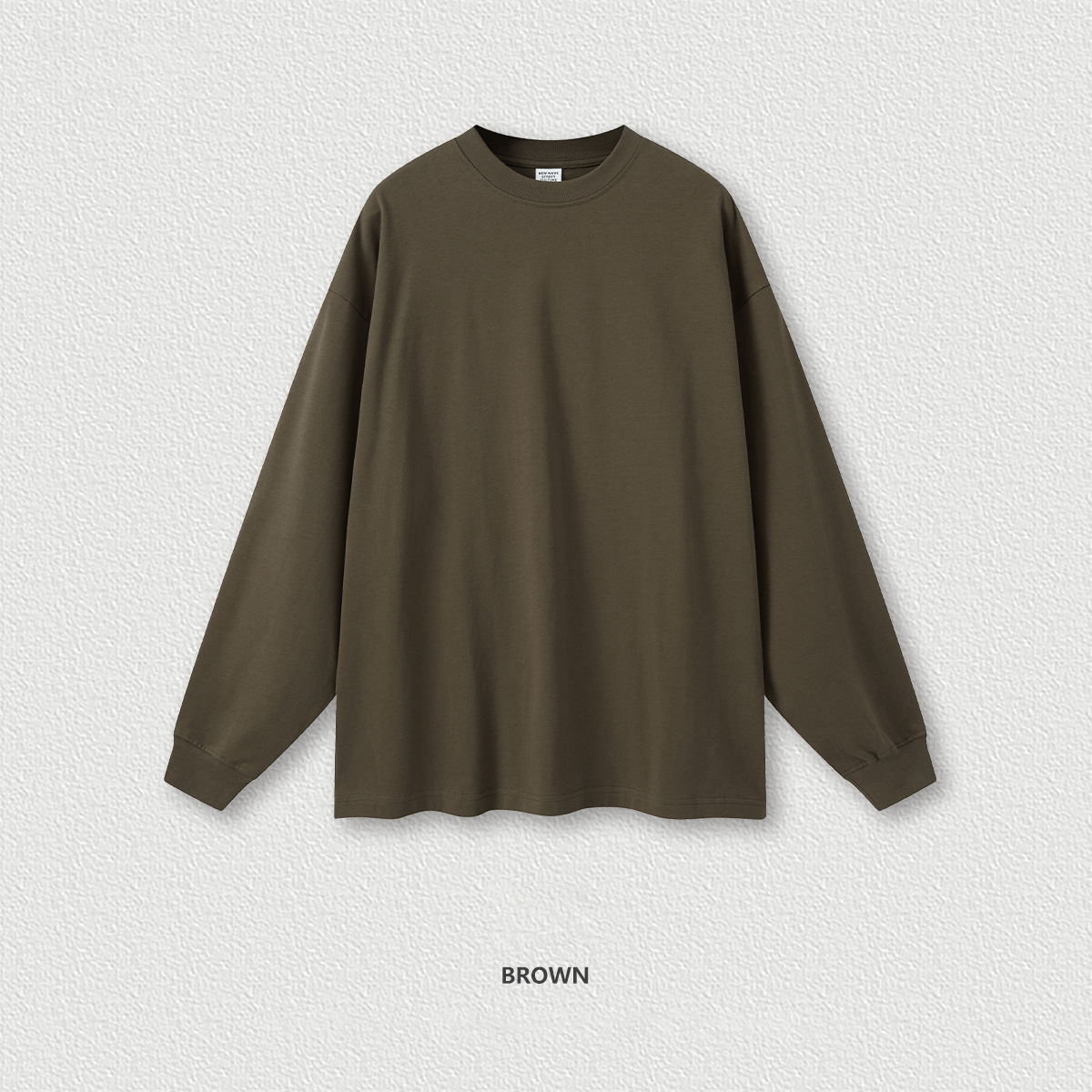  Spring Solid Color Long Sleeve Top BEW0013