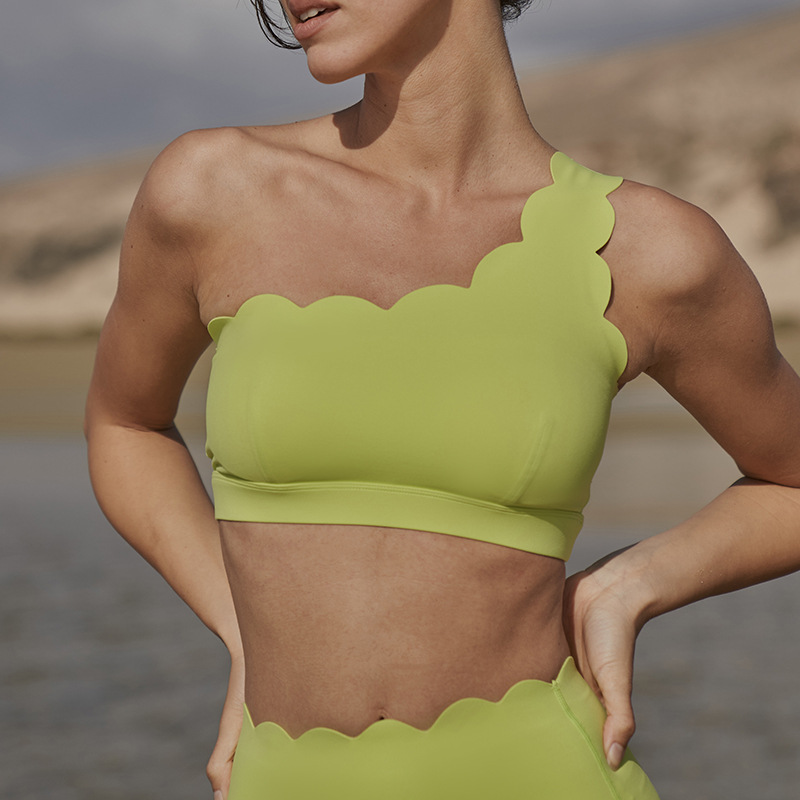Removable Pad Fitness Racerback Yoga Outfit with Breast-Slimming Effect SKL-FNK202409