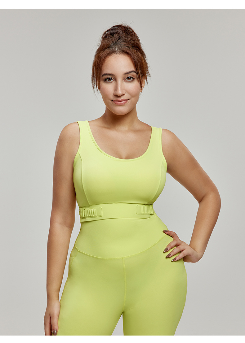 Plus-Size Cross-Back Yoga Tank Top DWB215029