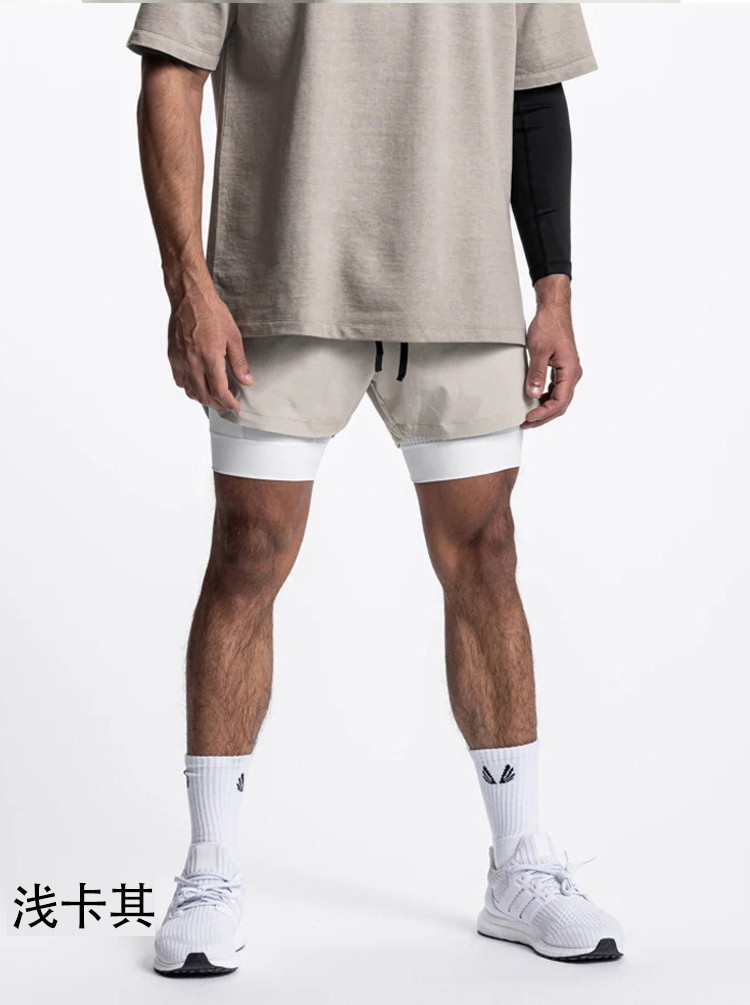 Men's Double-Layer Quick-Dry Sports Shorts FJ-DK-11