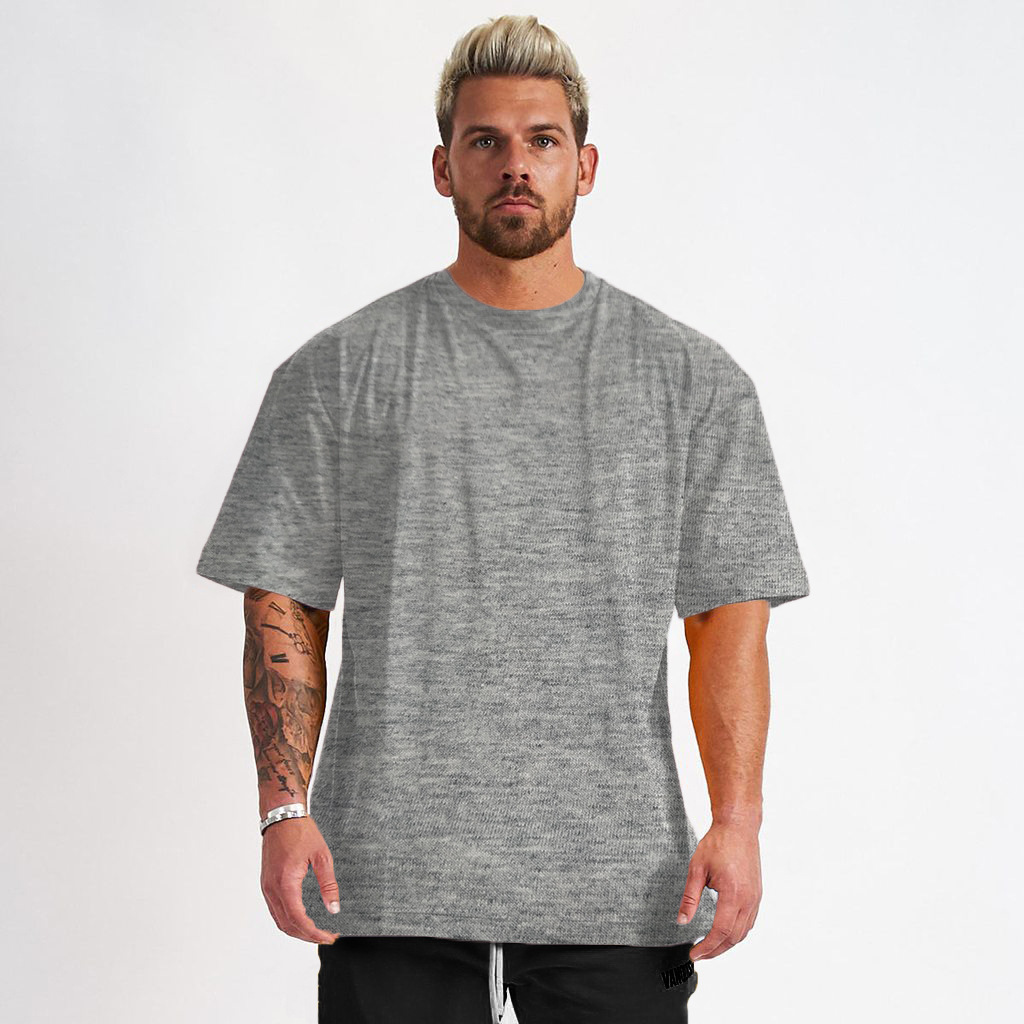 Men's Round Neck Cotton Loose Fit T-Shirt TX38