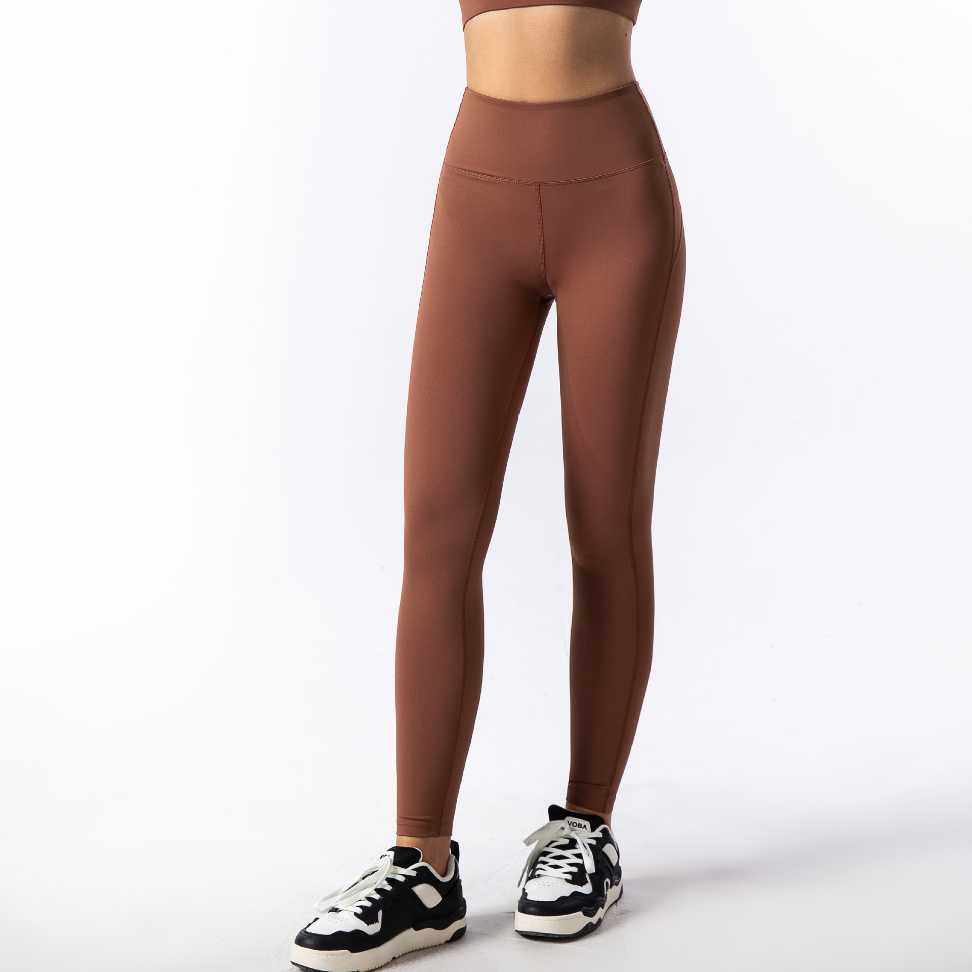 Flat Waist Pilates Yoga Pants for Training SKL-FNK8809