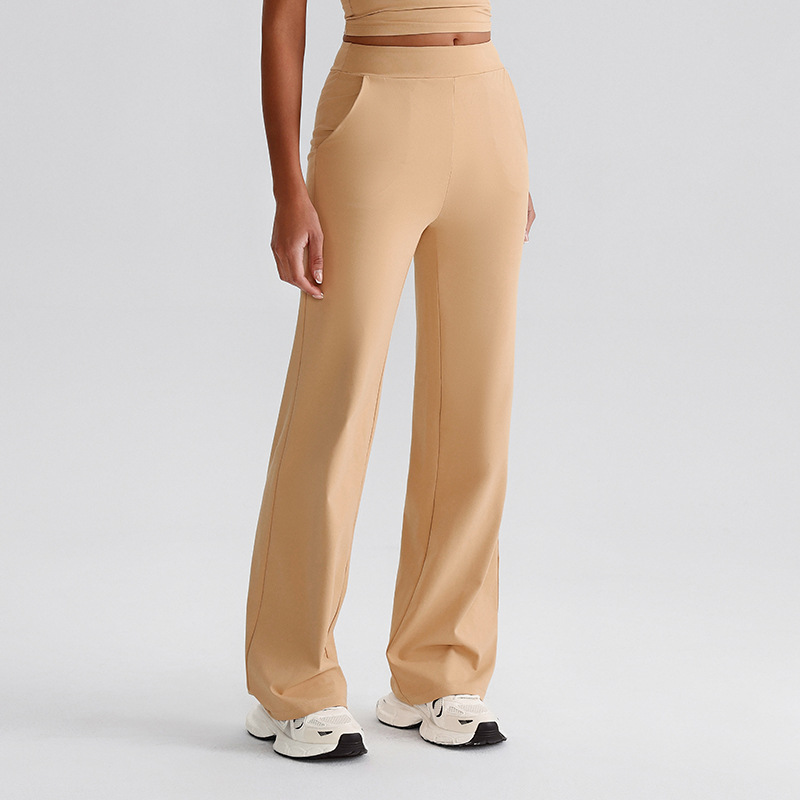 Side-pocket Leggings Flared Wide-leg Sports Yoga Pants SKL-LQ8027
