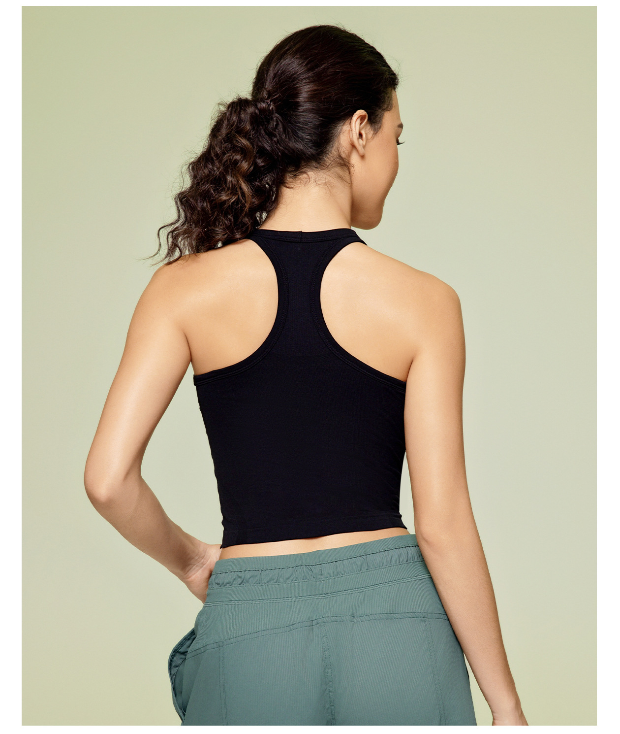 Seamless Breathable Soft Material Yoga Tank Top D25114