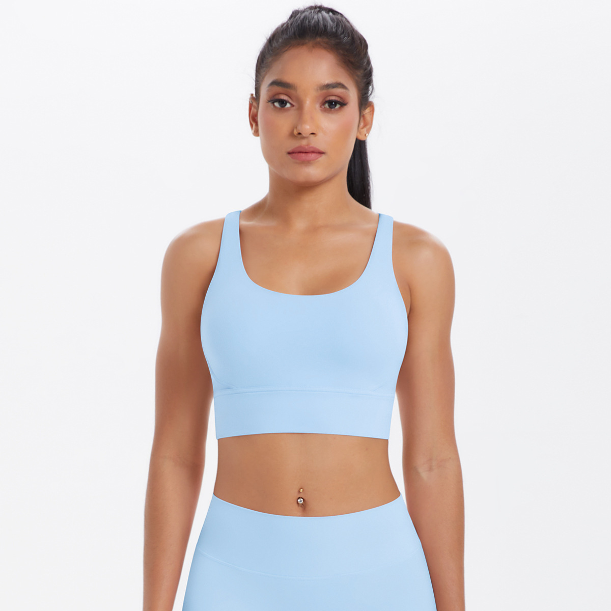 Naked-feeling Quick-dry Cross-strapped Yoga Vest 7113