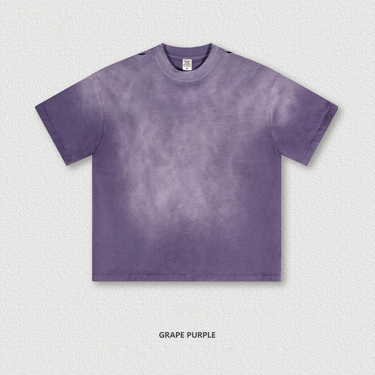  Washed Distressed T-Shirt Street Style BES2015