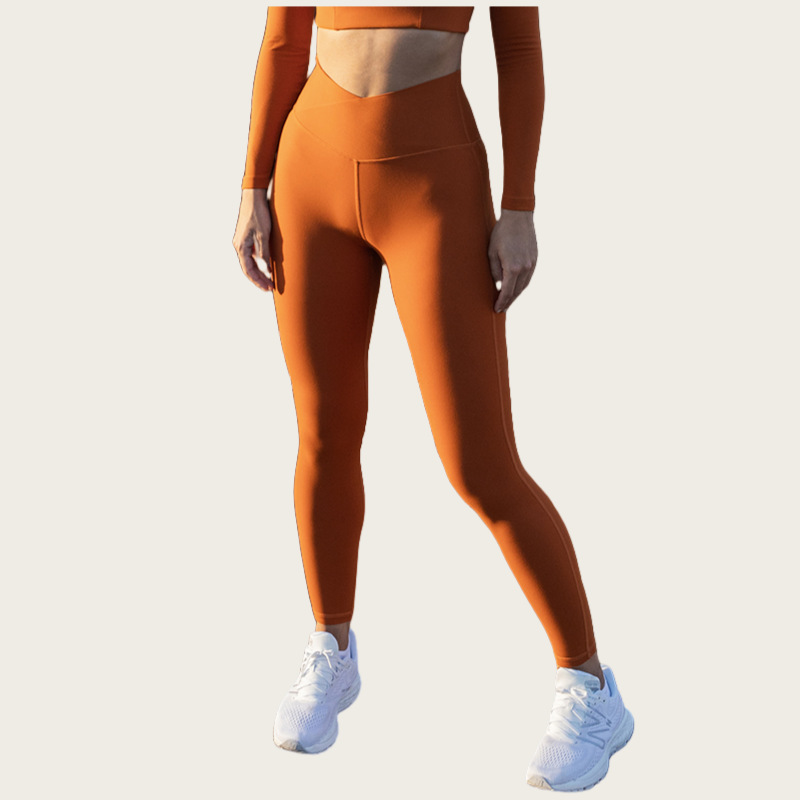  Crossed V-High-Waisted Pilates Yoga Pants for Training SKL-FNK8808