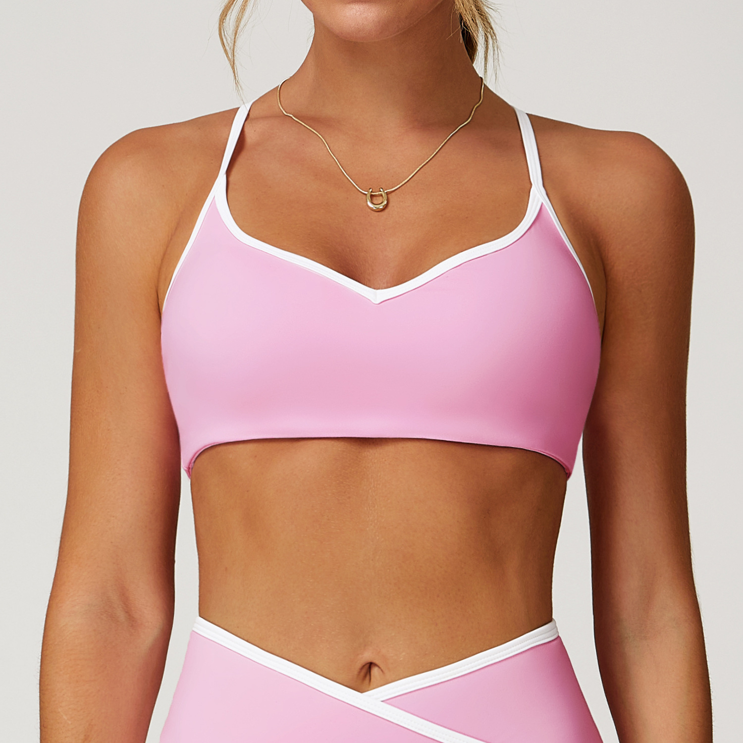 Women's Cross Back Quick-Dry Yoga Sports Bra 9253