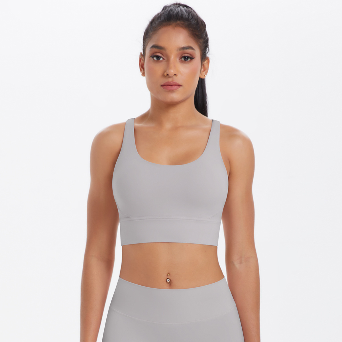 Naked-feeling Quick-dry Cross-strapped Yoga Vest 7113