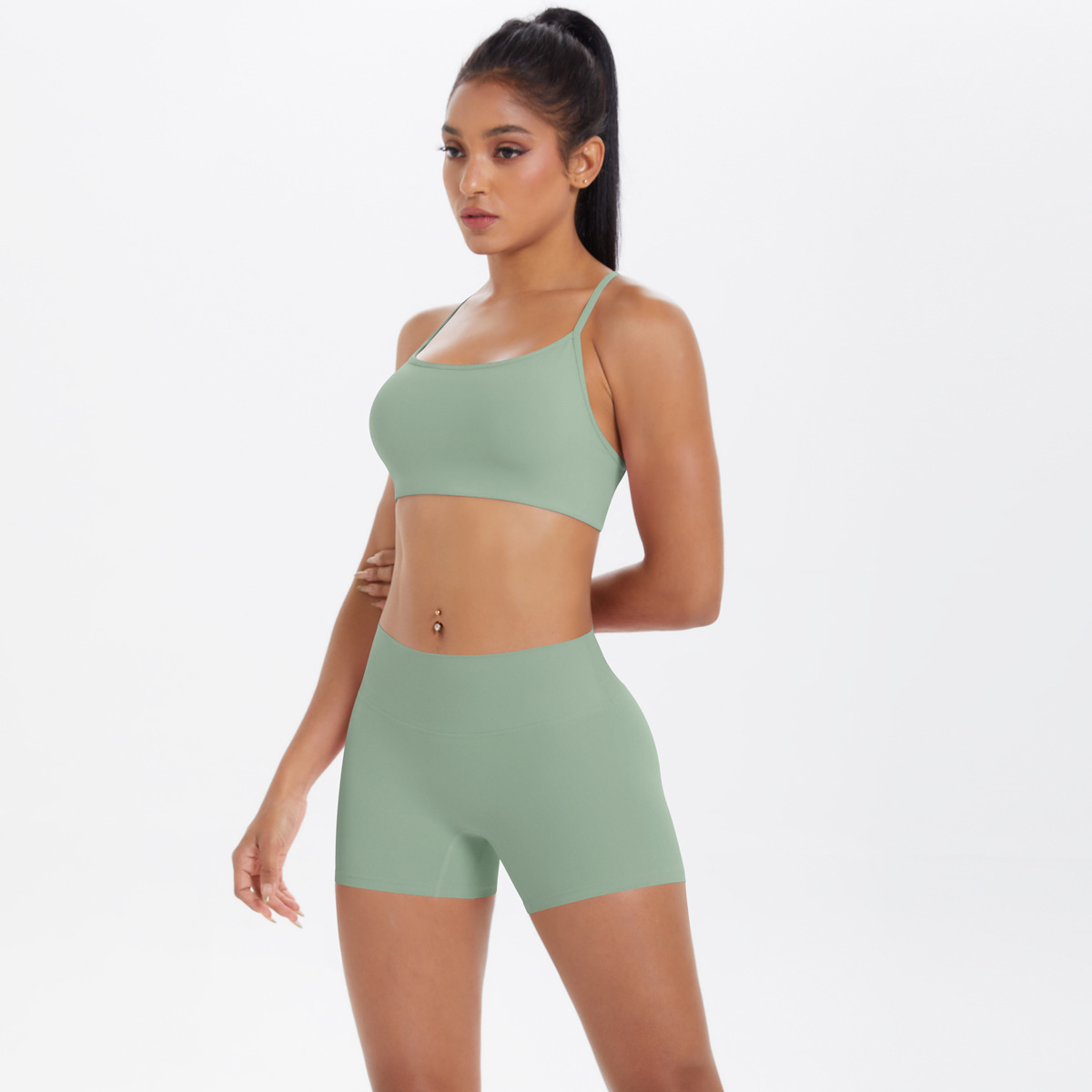  Casual Naked-Sensation Sports Yoga Wear Set 7112