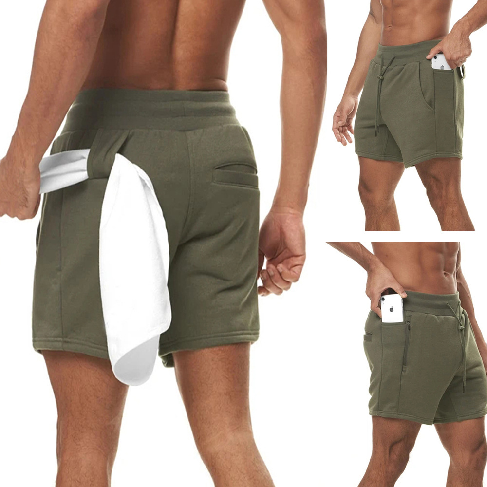 Men's Cotton Multi-Pocket Sports Shorts DKA1