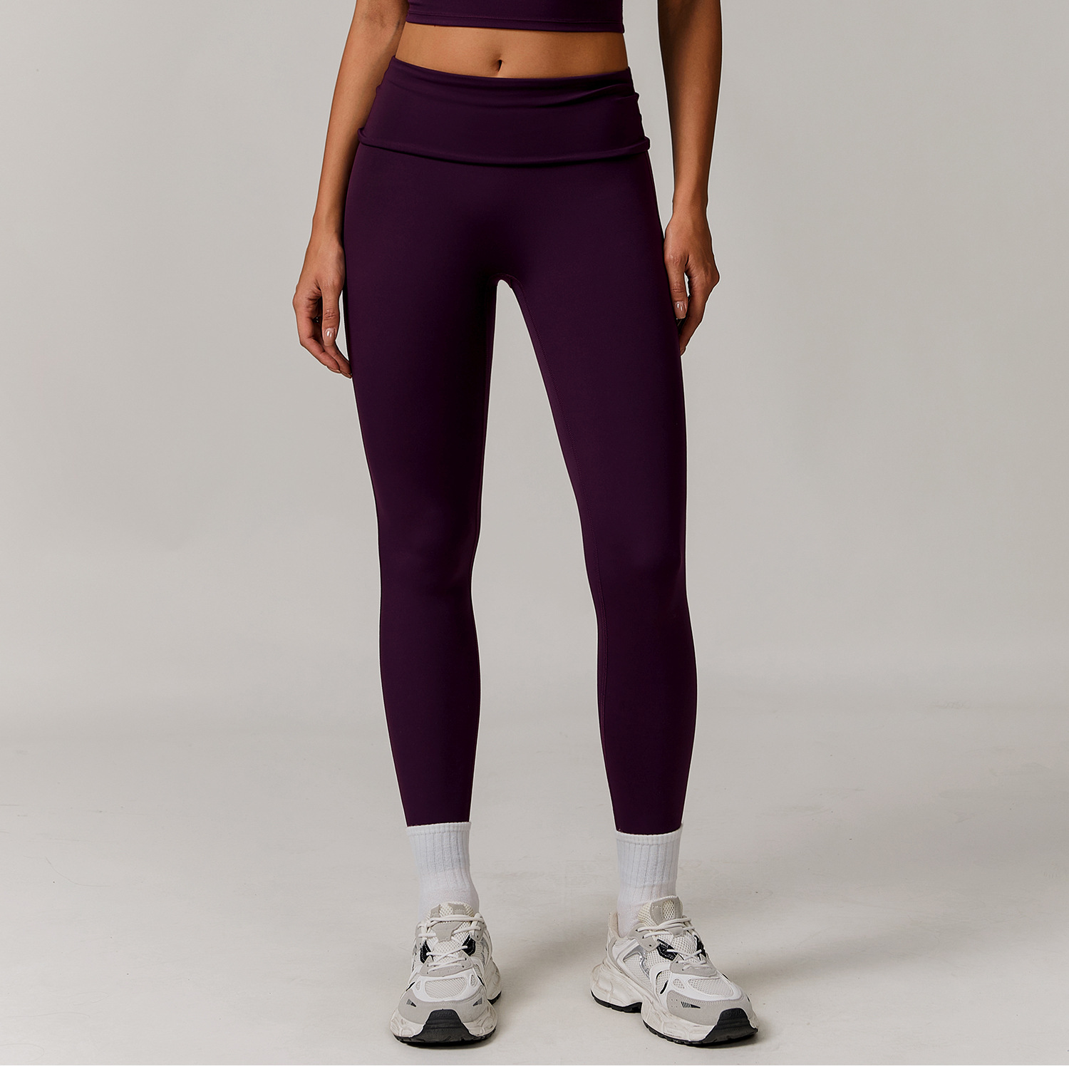 Flipped High-Waist Yoga Leggings 8998