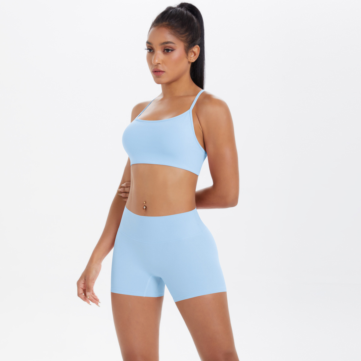  Casual Naked-Sensation Sports Yoga Wear Set 7112