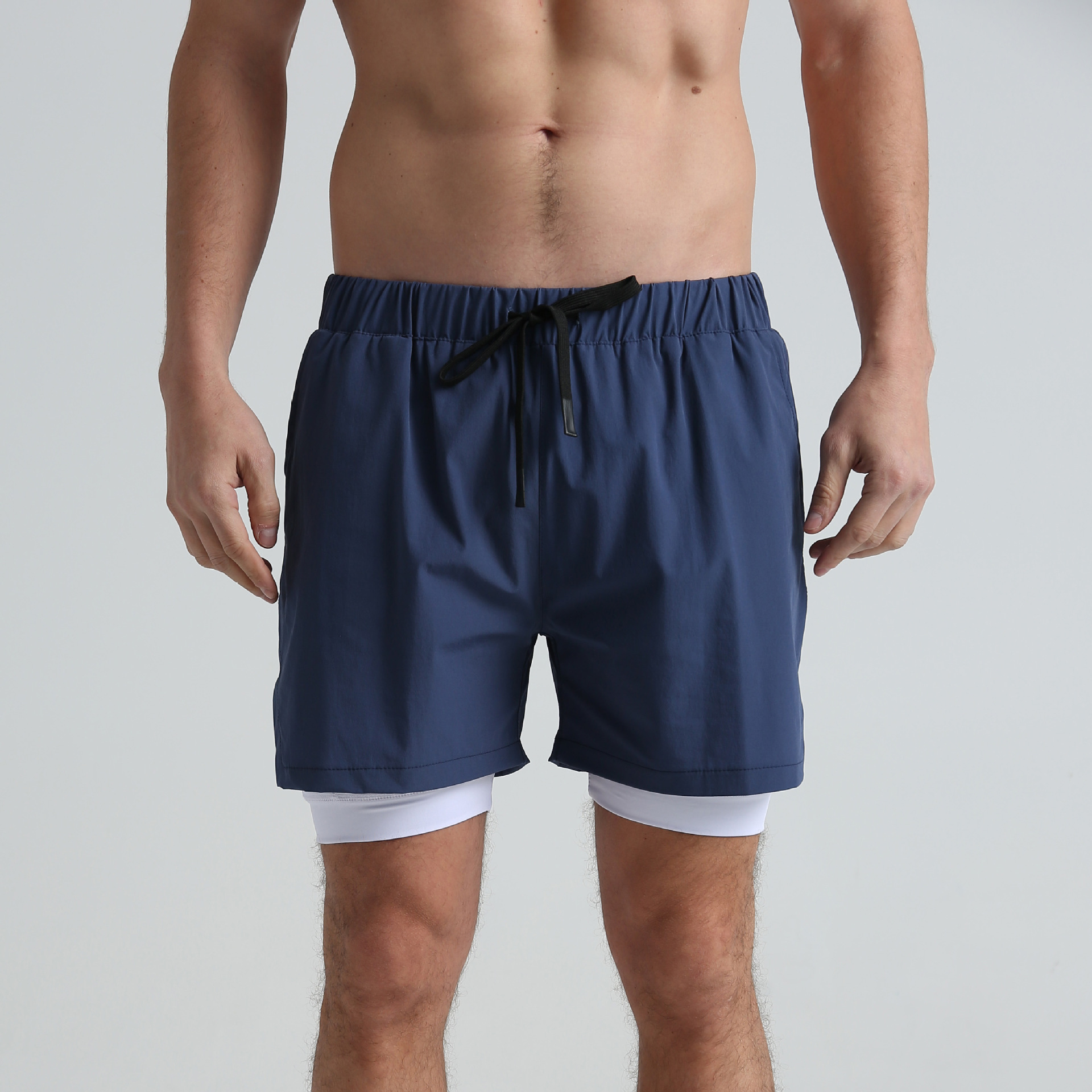  Men's Stretch Quick-Dry Lined Shorts SCDK1