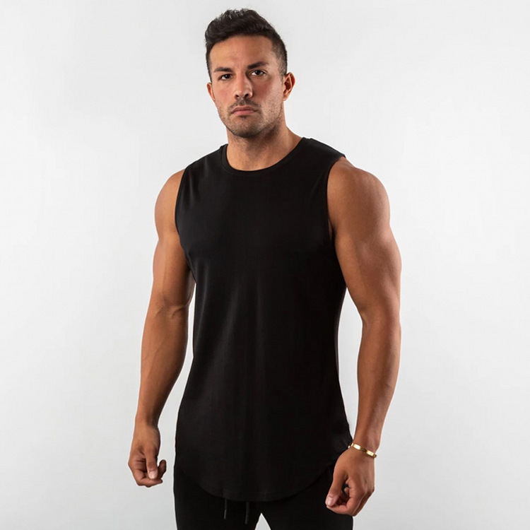 Men's Solid Color Cotton Vest Undershirts 20B4