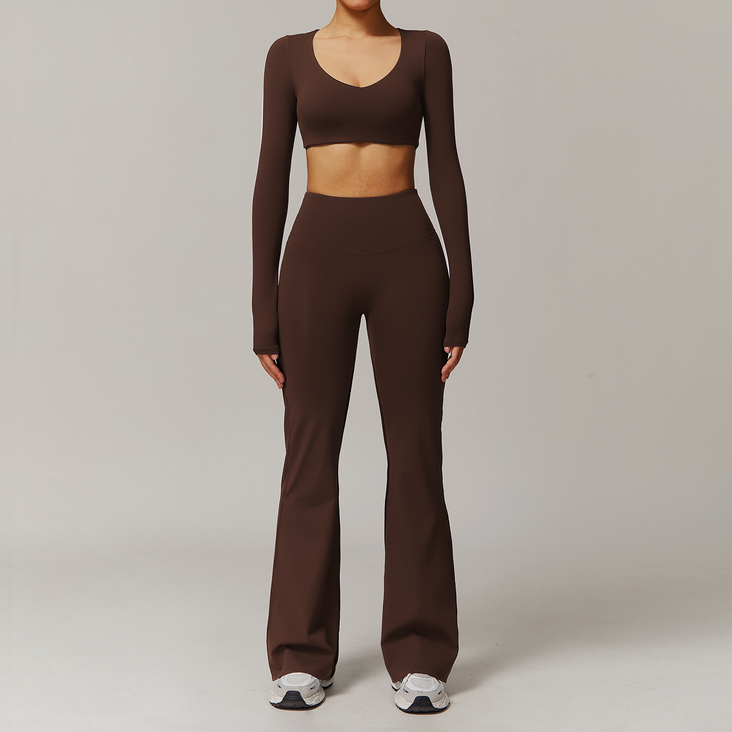 Quick Dry Tight Yoga Long-Sleeved top Set 9172