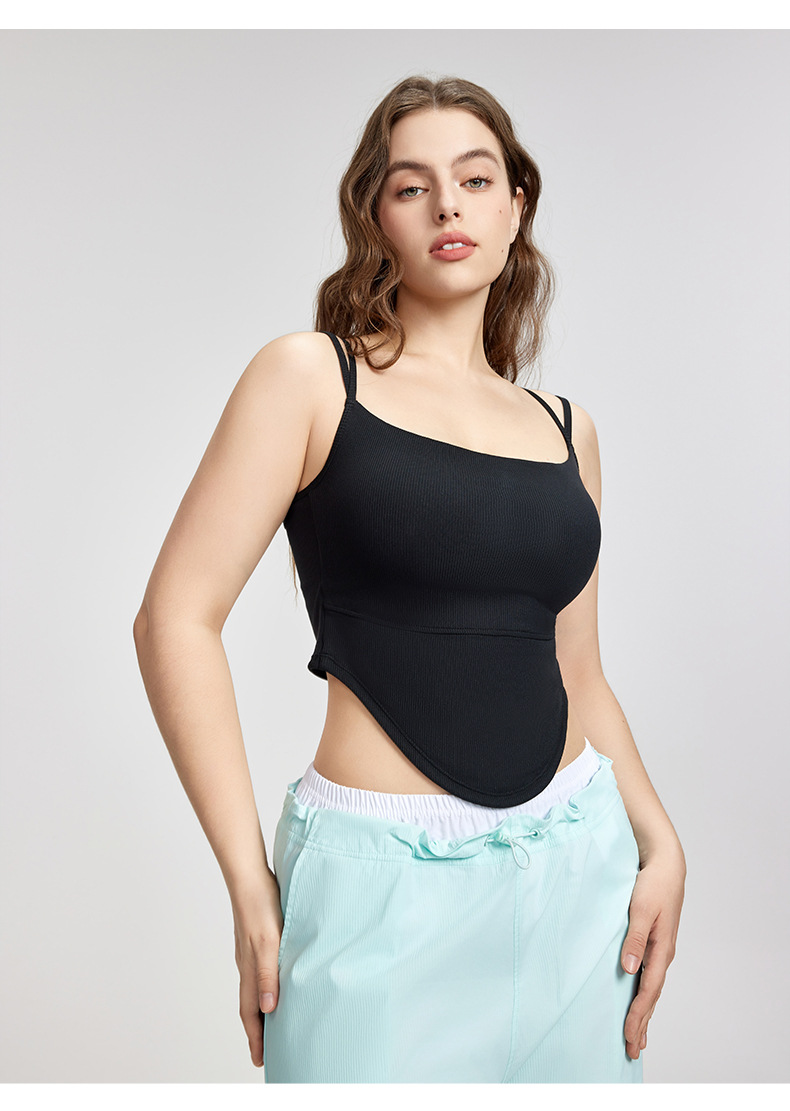 Plus-Size Waist-Cinching Slimming Yoga Sports Bra  DWC215434
