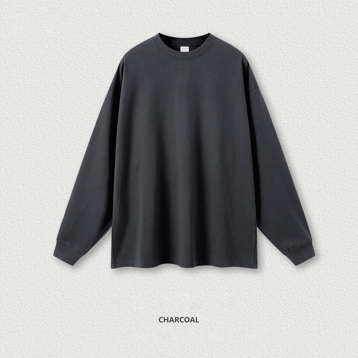  Basic Long Sleeve Solid Color Loose T-Shirt BEW0186
