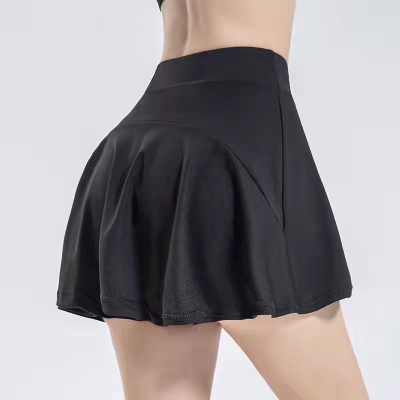  Anti-Exposure A-Line Running Fitness Tennis Skirt  SKL-FNK6604