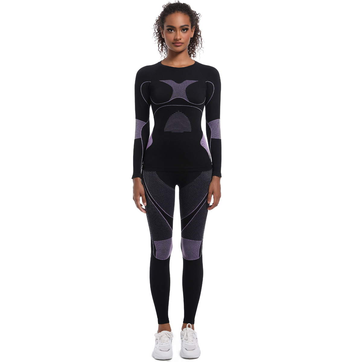  Long-Sleeve Yoga Wear for Women Outdoor Cycling Set 6675