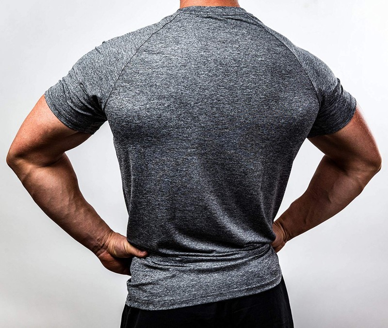 Men's Quick-Dry Breathable High-Elasticity Short-Sleeve Shirts LLZDDX 