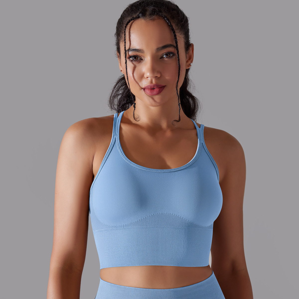  Crisscross Straps Yoga Bra Quick-dry 6632vest