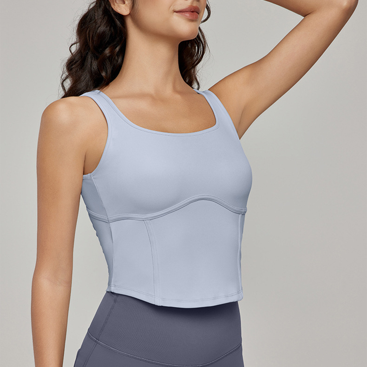 Slimming Yoga Tank Top with Built-in Chest Pads DWR115123