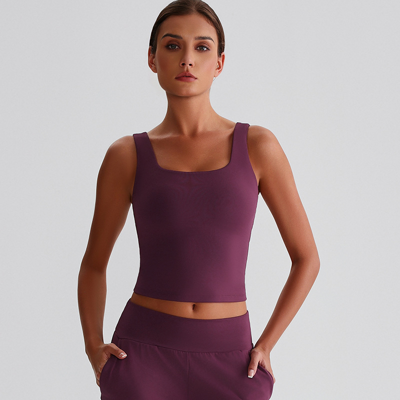 Vest Fitness Beautiful Back Bra Long Suspenders With Chest Pads SKL-LQ8011