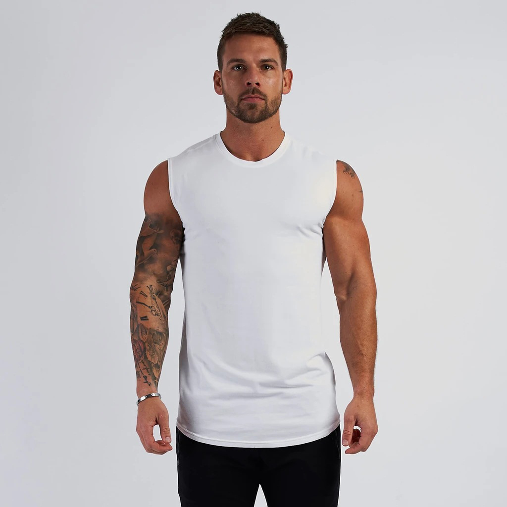 Men's Solid Color Sports Vest BX23