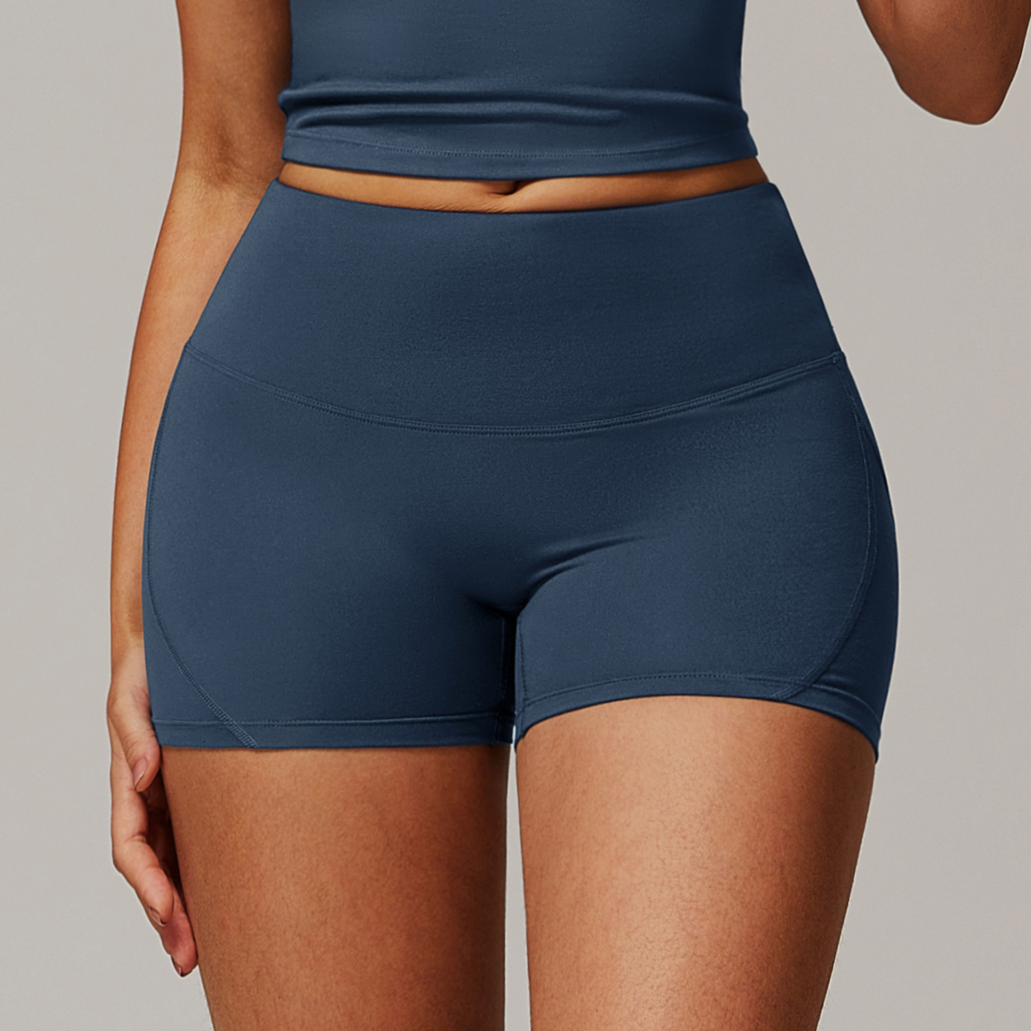 High-waisted Butt-lifting Tight Yoga Shorts 9152