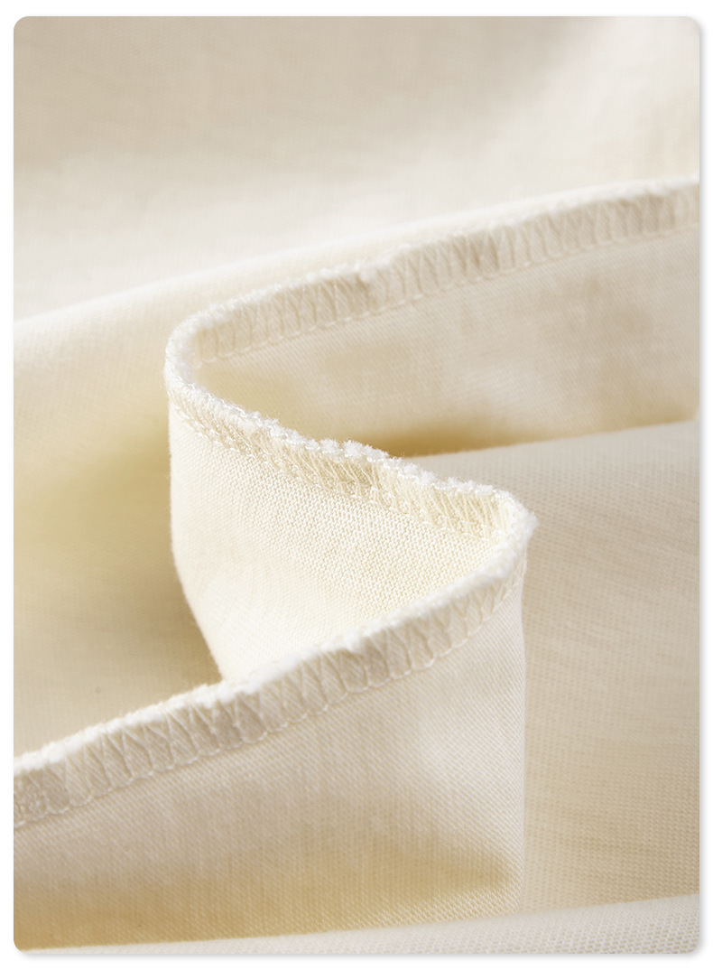  Earth Tone Short Sleeve Teen Loose White T-Shirt BE1199