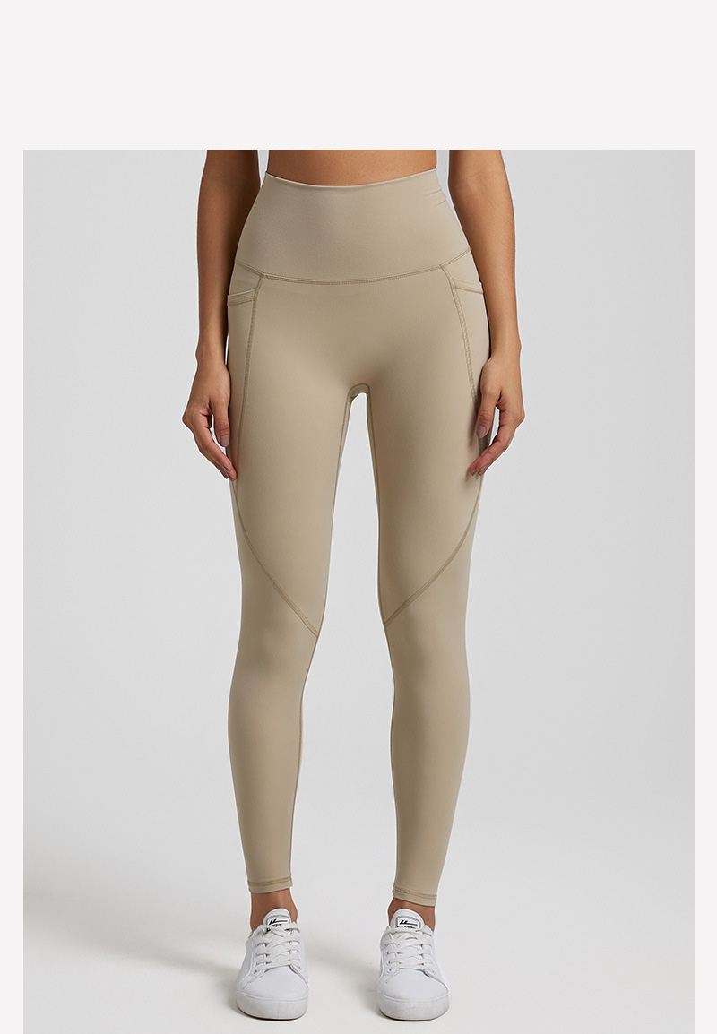 Tight-fitting Yoga Pants Without Embarrassing Lines With Pocket  High-waisted Fitness Leggings SKL-LQ4062