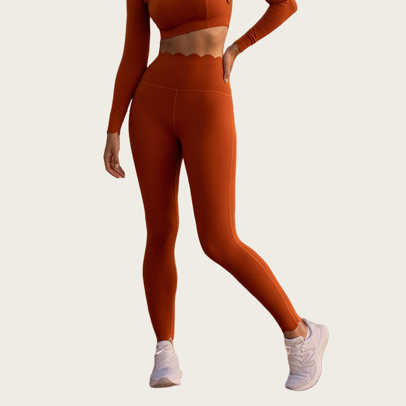 Tight and Lift Hips Yoga Lace Trousers Cycling And Jogging Fitness Pants SKL-FNK202414