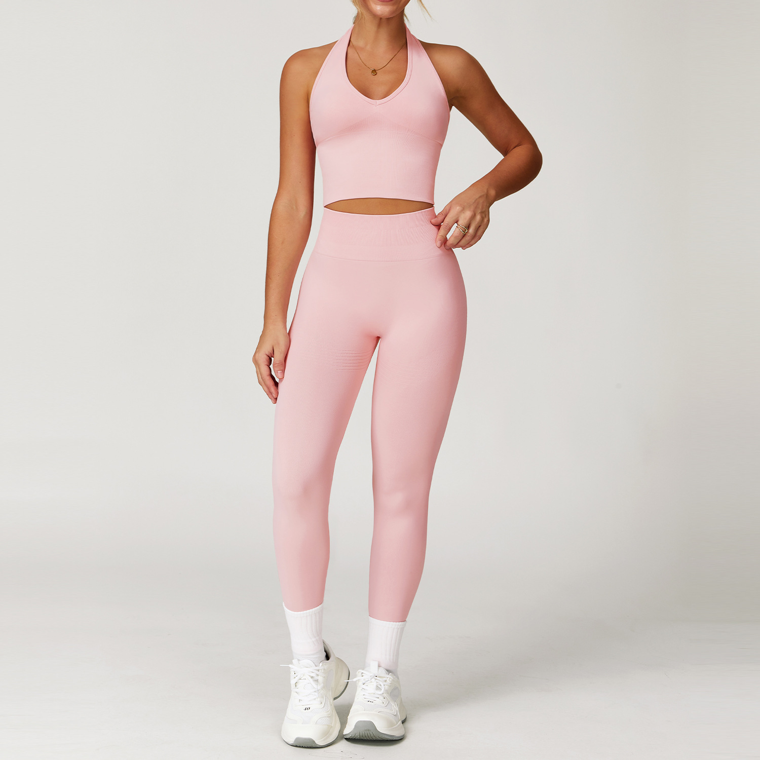  Seamless Bra and Long Pants Yoga Set 7725