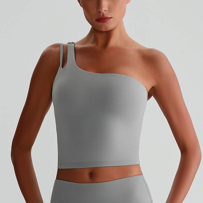 Off-the-shoulder Yoga Bra Running Fitness Vest SKL-LQ8029