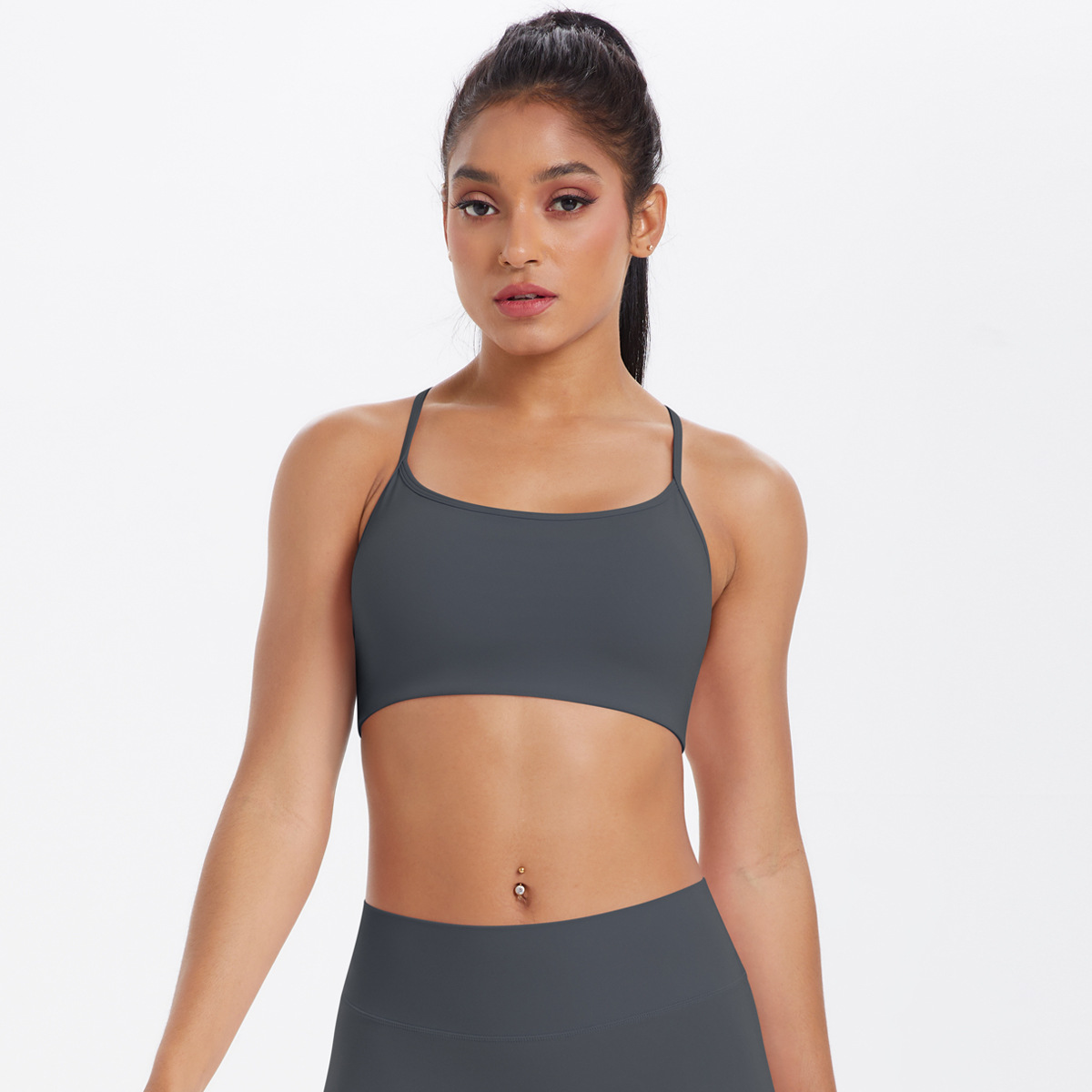 Cross-strapped Breathable Yoga Bra Vest 7112